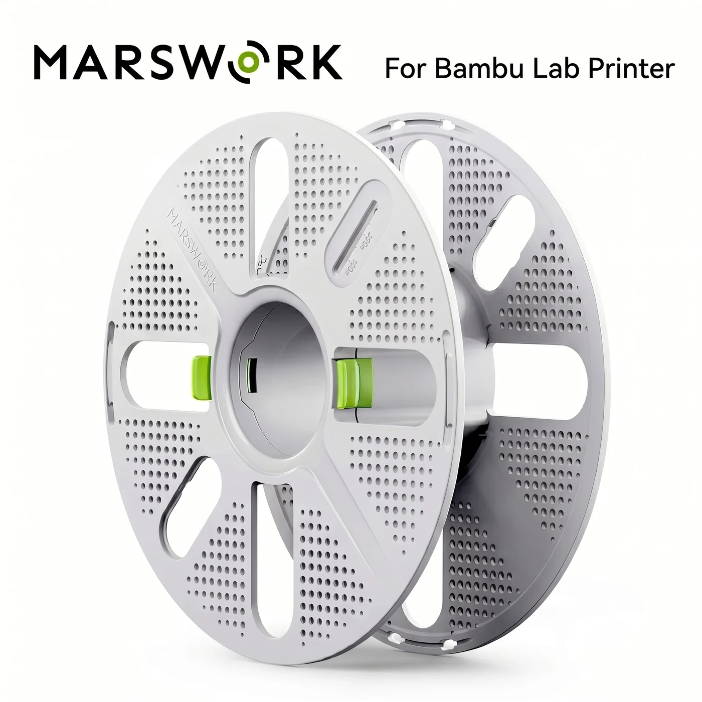 The Marswork refillable filament spool, assembled